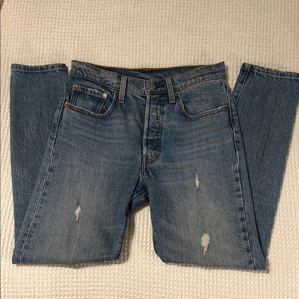 Levi’s 501’s medium wash jeans
